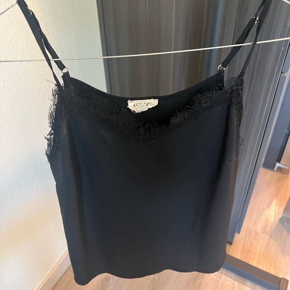 Blu Pepper Black Lace Cami